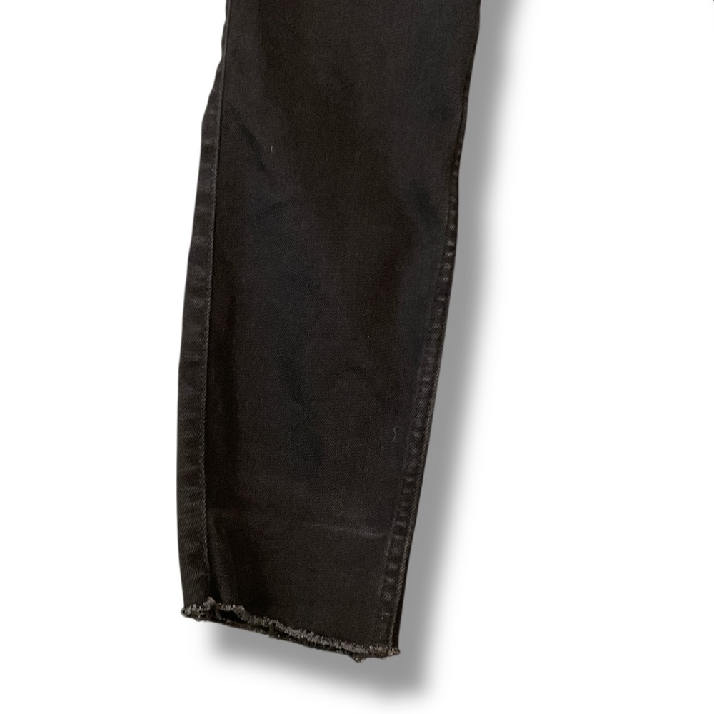 Old Navy Black Exposed Button Fly Extra High Rise Rockstar Super Skinny Size10 - Picture 4 of 6